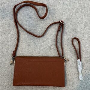 Camel 3 pocket clutch/wristlet